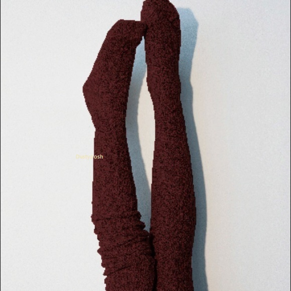 Peony and Moss Thigh High Cable Knit Over Knee Socks Cozy Long Womens OTK Cute